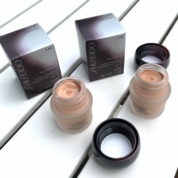 2pc Shiseido SPF15 The Makeup Cream Foundation Travel Mini - Picture 1 of 10